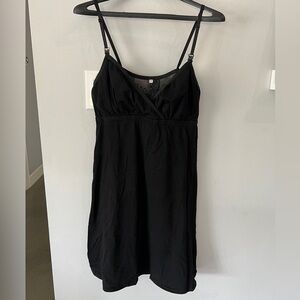 Black with lace Nursing nightgown, size medium